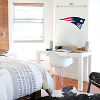 New England Patriots 36'' x 36'' Team Logo Repositionable Wall - Decal