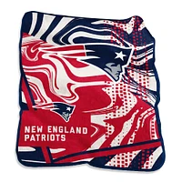 New England Patriots 50" x 60" Swirl Raschel Throw Blanket