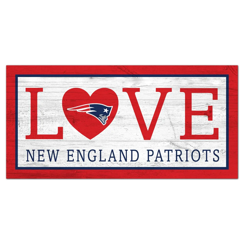Lids New England Patriots 6'' x 12'' Team Love Sign
