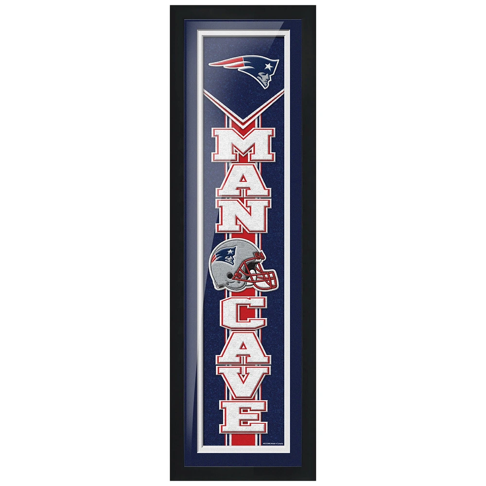 New England Patriots 6 `` x 22 '' Man Cave encadrée - Oeuvre d'art