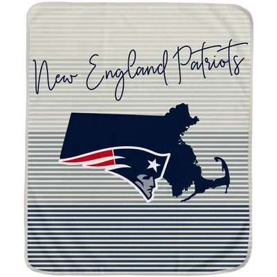 New England Patriots 60'' x 70'' Ultra Fleece State Stripe Plush Blanket