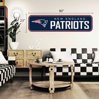 New England Patriots 90'' x 23'' Repositionable Wall - Decal