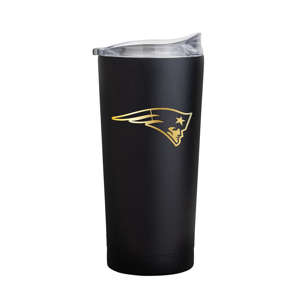 New England Patriots Black Foil 20oz. Powder Coat Tumbler