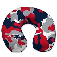 New England Patriots Camo Memory Foam Travel Pillow