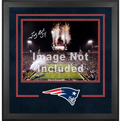 Cadre photo horizontal de luxe New England Patriots 16'' x 20'' avec logo de l'équipe