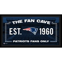 Collage encadré de grotte de fans des Patriots de la Nouvelle-Angleterre, 10 po x 20 po