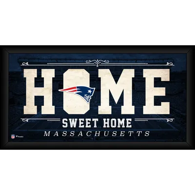 New England Patriots Fanatics Authentic Framed 10" x 20" Home Sweet Home Collage