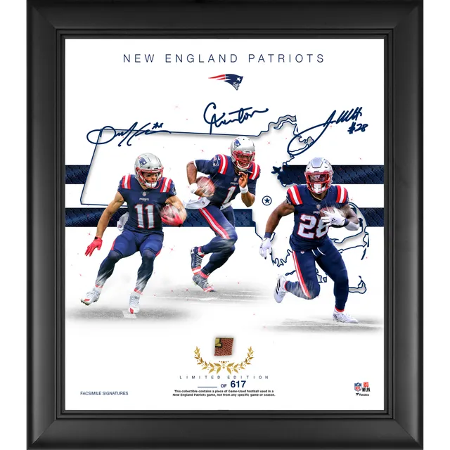 Lids New England Patriots Framed 15' x 17' Franchise Foundations Collage  with a Piece of Game Used Football - Limited Edition of 617