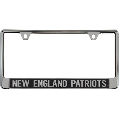 New England Patriots Glitter License Plate Frame - Black