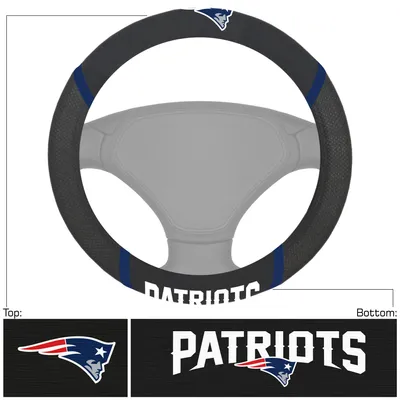 New England Patriots Logo & Wordmark Steering Wheel Cover