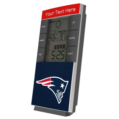 New England Patriots Personalized Digital Desk Clock