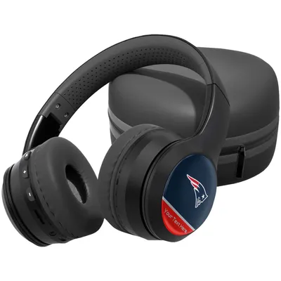 New England Patriots Personalized Wireless Bluetooth Headphones & Case