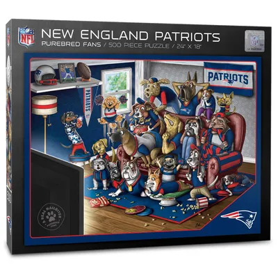 New England Patriots Purebred Fans 18'' x 24'' A Real Nailbiter 500-Piece Puzzle
