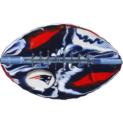 New England Patriots Recycled Metal Football Art