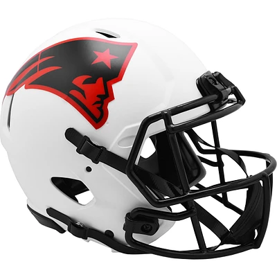 Casque de football authentique Riddell LUNAR Alternate Revolution Speed ​​des Patriots de la Nouvelle-Angleterre