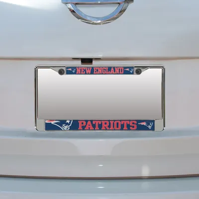 New England Patriots Small Over Mega License Plate Frame