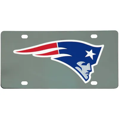 New England Patriots Stainless Steel License Plate