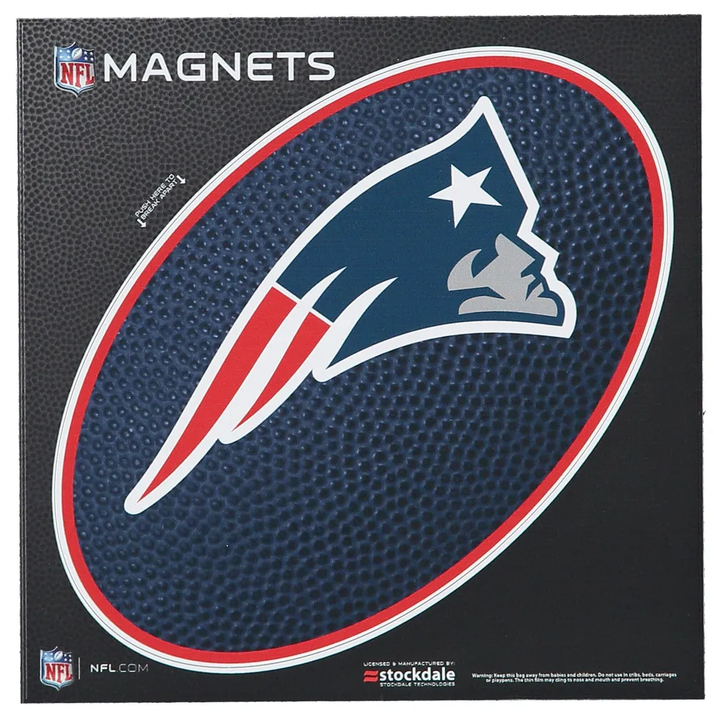 Lids New England Patriots Teamball 6' x 6' Oval Full Color Magnet