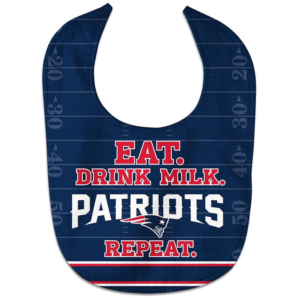 Nouveau-né et nourrisson WinCraft New England Patriots Eat. Boire. Répéter. Dossard All-Pro