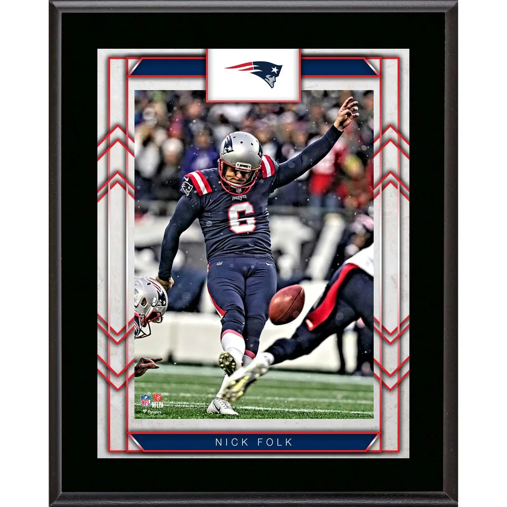 Lids Nick Folk New England Patriots Fanatics Authentic Framed 10.5' x 13'  Sublimated Player Plaque