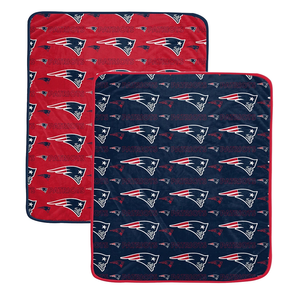 Pegasus New England Patriots 60” x 70” Home & Away Two-Piece Blanket Set