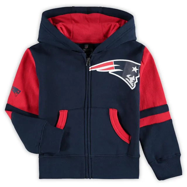 Men's Pro Standard Navy New England Patriots Hometown Full-Zip Hoodie