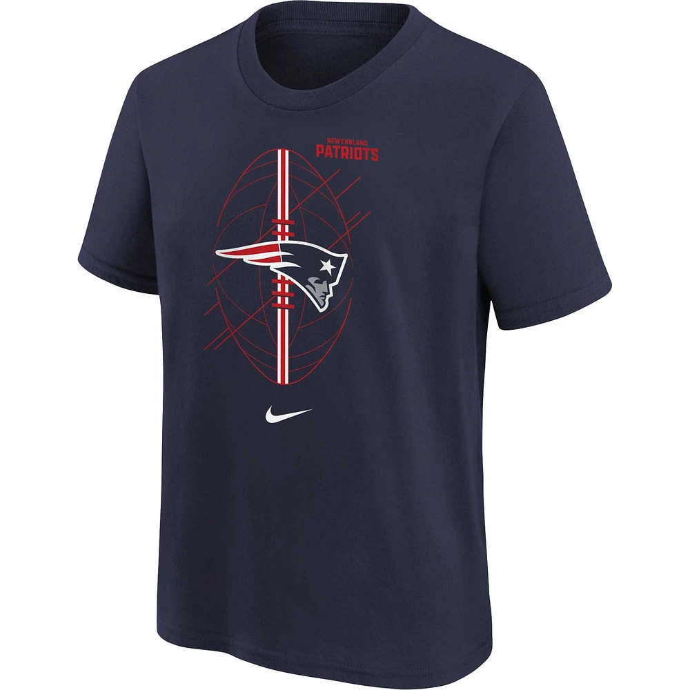 T-shirt Nike New England Patriots Icon pour enfants d'âge préscolaire