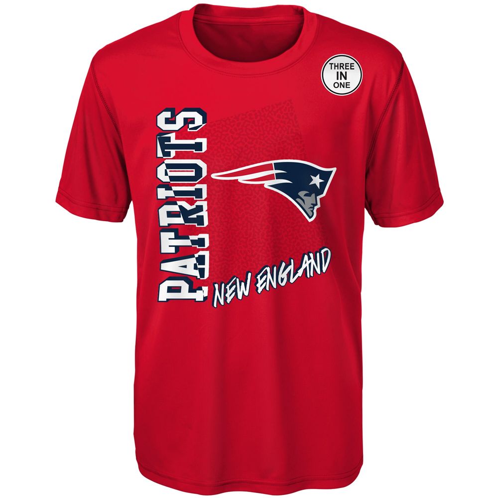 Outerstuff Preschool Red/Navy New England Patriots For the Love of Game - T- Shirt Combo Set