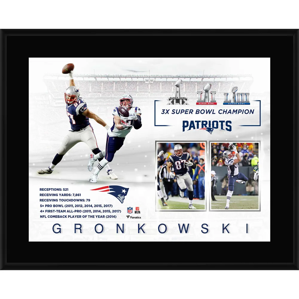 New England Patriots 12 x 15 Sublimated Plaque - Super Bowl