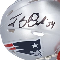 Casque Riddell Speed ​​Mini autographié par Tedy Bruschi des New England Patriots