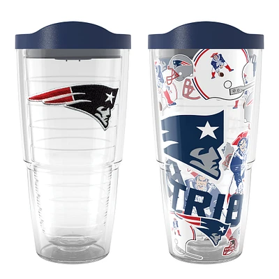 Tervis New England Patriots NFL Lot de 2 allover et emblème