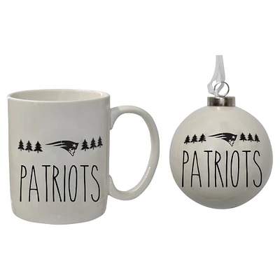 The Memory Company New England Patriots Holiday Ornament & Mug Set