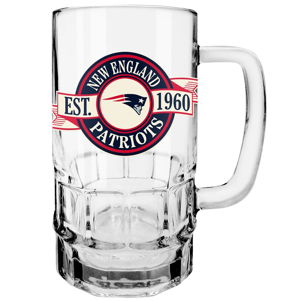 Le Sports Vault New England Patriots 18 oz. Chope à bière