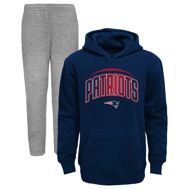 Lids Dallas Cowboys Youth Double Up Pullover Hoodie & Pants Set -  Navy/Heather Gray