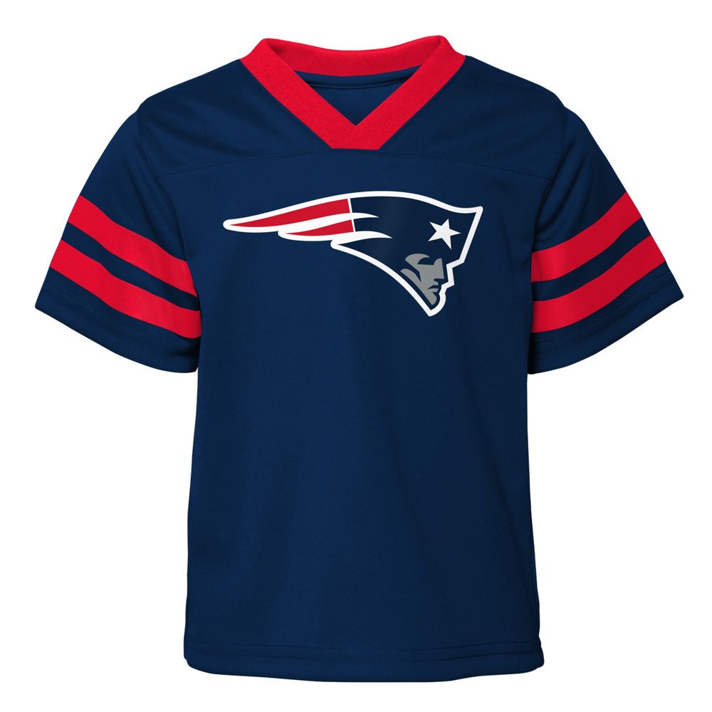 Lids New England Patriots Toddler Red Zone V-Neck Jersey Top & Pants Set -  Navy/Red