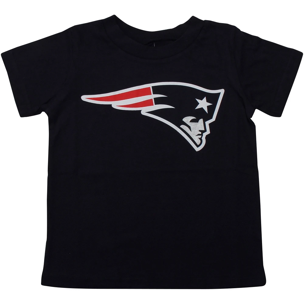 T-shirt bleu marine avec logo de l'équipe des New England Patriots pour tout-petit