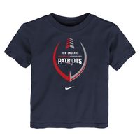 Toddler Nike Navy New England Patriots Icon Wordmark - T-Shirt