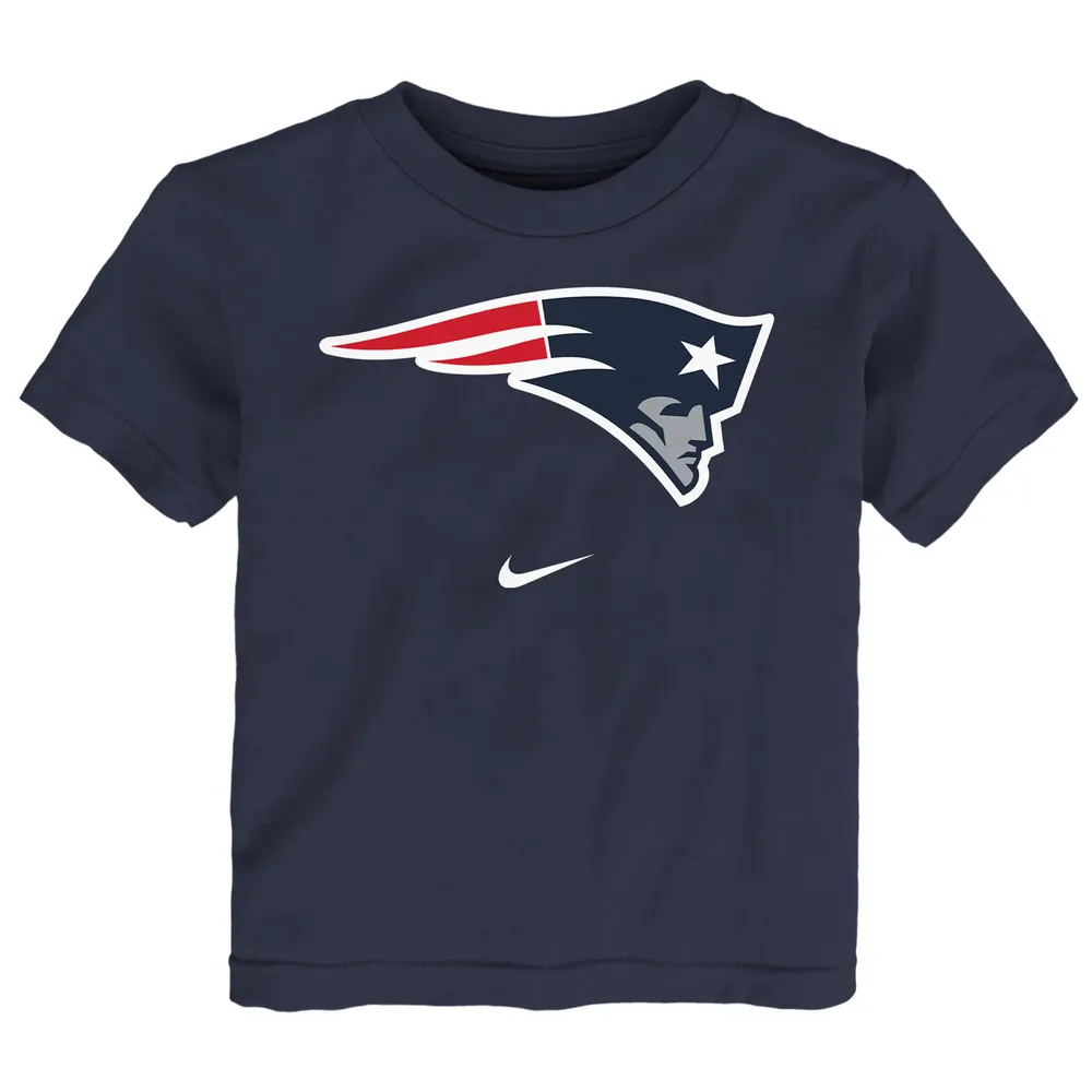 T-shirt Nike bleu marine avec logo des New England Patriots pour tout-petit