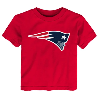 T-shirt rouge avec logo principal des Patriots de la Nouvelle-Angleterre pour tout-petit