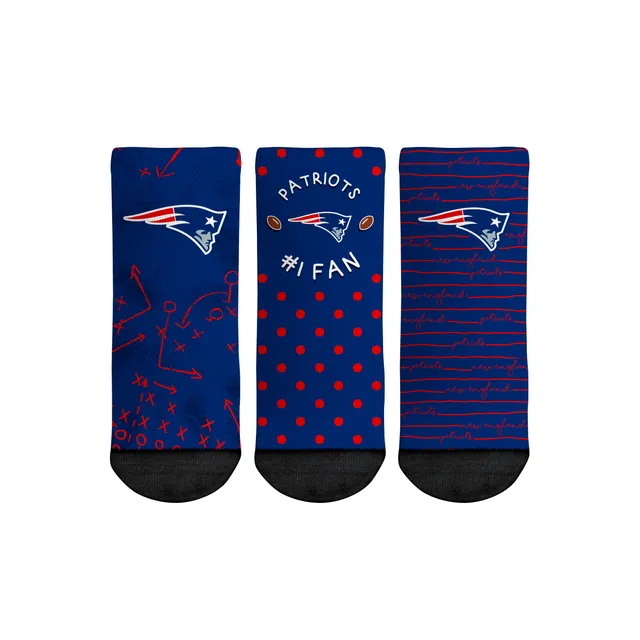 Youth Rock Em Socks New England Patriots Disney Three-Pack Crew Socks Set