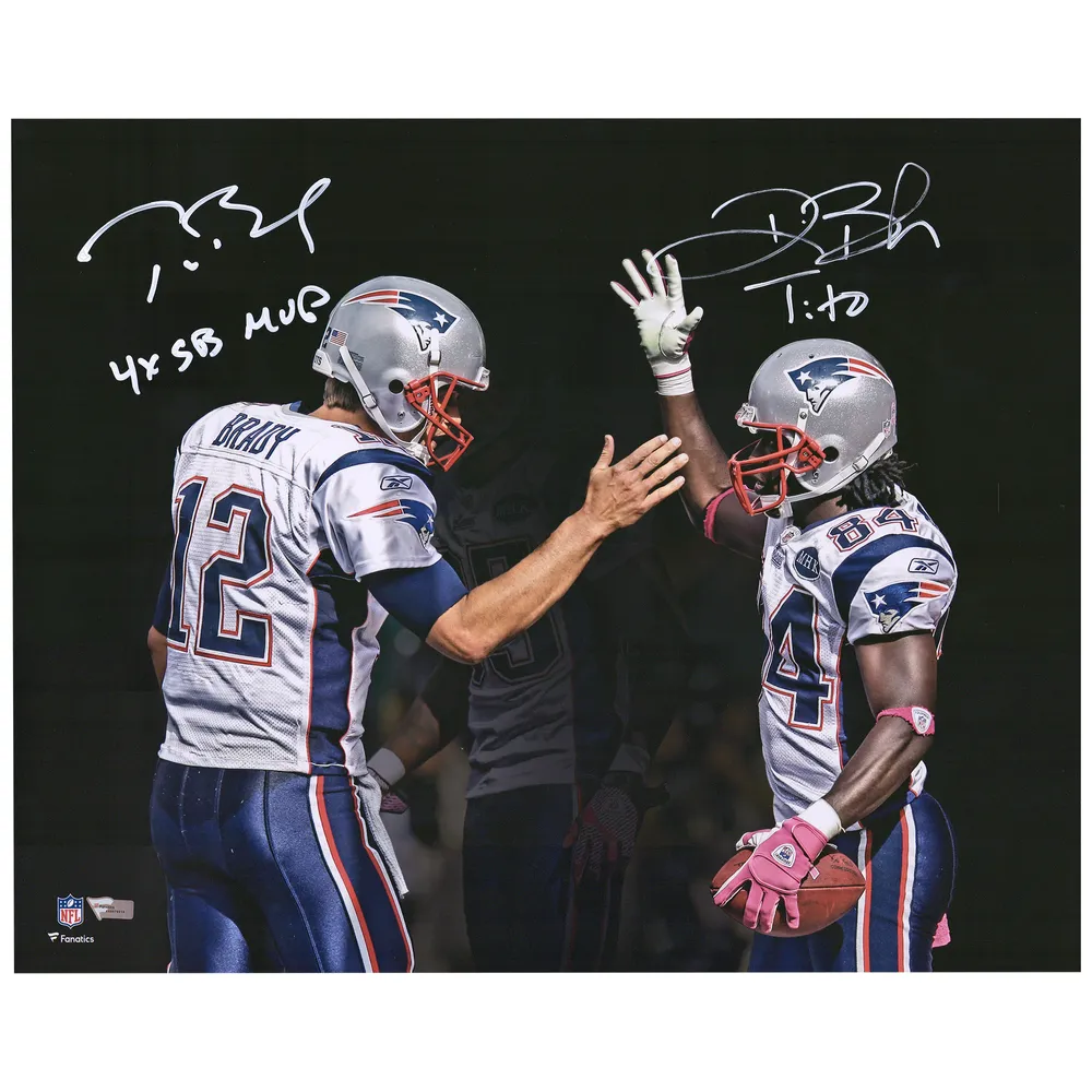 Tom Brady & Deion Branch New England Patriots Dual-Signed 16 x 20 Snow  Photograph with Tito Inscription