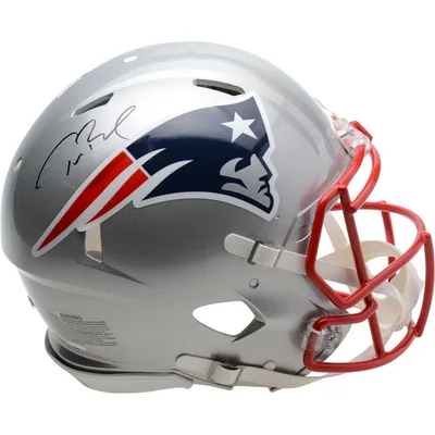 Tom Brady New England Patriots Autographed Fanatics Authentic Riddell Speed  Throwback Authentic Helmet - Hand Painted by