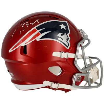 Tom Brady Tampa Bay Buccaneers & New England Patriots Autographed Half &  Half Riddell Speed Authentic