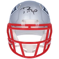 Casque Riddell Speed ​​Mini autographié par Tom Brady des New England Patriots