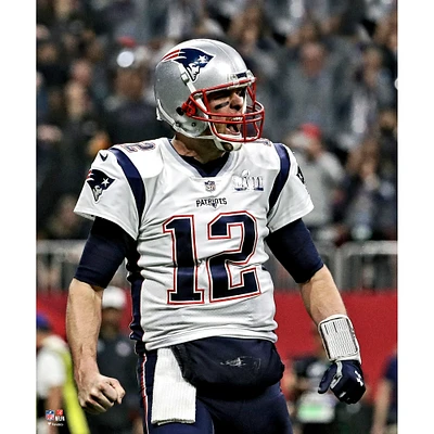 Photographie de célébration non signée Tom Brady des New England Patriots