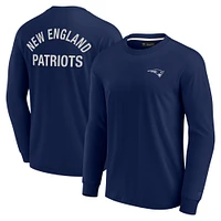 Unisex Fanatics Navy New England Patriots Elements Super Soft Long Sleeve T-Shirt