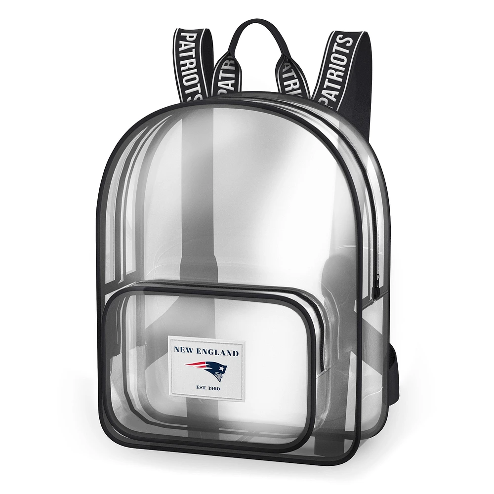 WEAR by Erin Andrews New England Patriots Clear Stadium Backpack