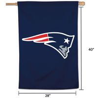 WinCraft New England Patriots 28" x 40" Large Logo Single-Sided Vertical Banner