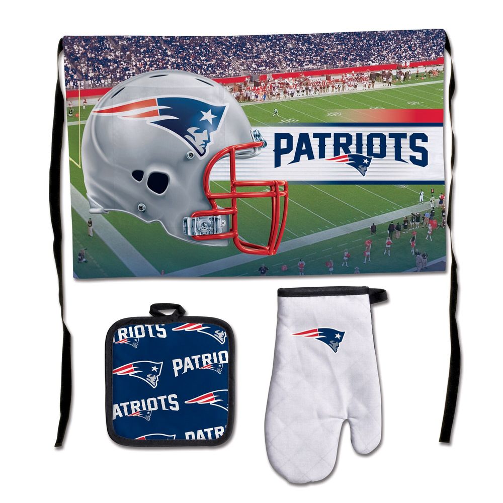 WinCraft New England Patriots 3-Piece Barbecue Set