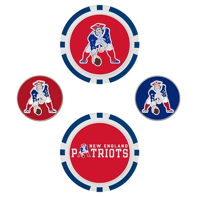 WinCraft New England Patriots 4-Pack Ball Markers Set